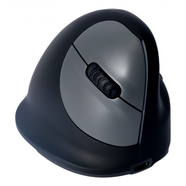 R-Go Tools Ergonomic mouse R-Go HE Break with break software, medium (hand size 165-185 mm), right-handed, Bluetooth, black R-Go Tools Ergonomic mouse R-Go HE Break with break software, medium (hand size 165-185 mm), right-handed, Bluetooth, black