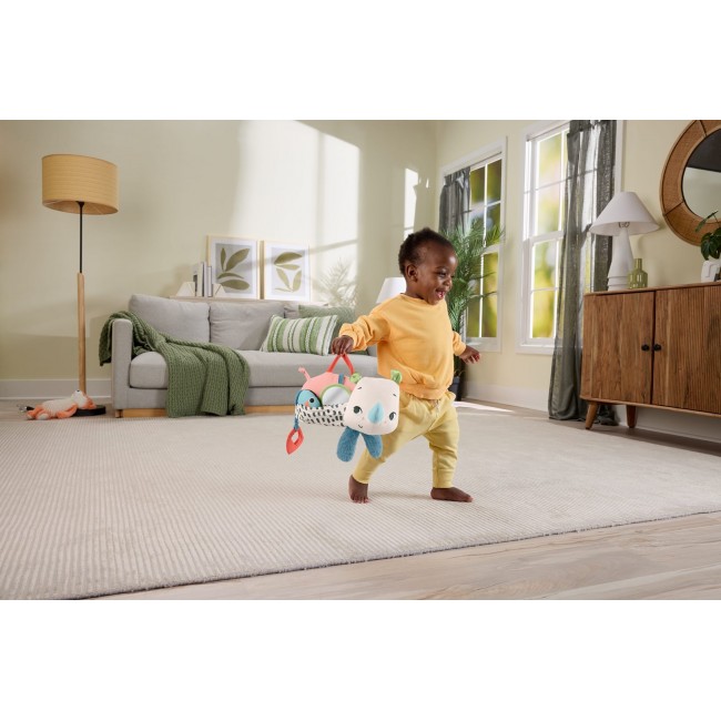 Fisher-Price Planet Friends Tummy Time Roaming Rhino Plush Sensory Toy for Newborn Babies Fisher-Price Planet Friends Tummy Time Roaming Rhino Plush Sensory Toy for Newborn Babies