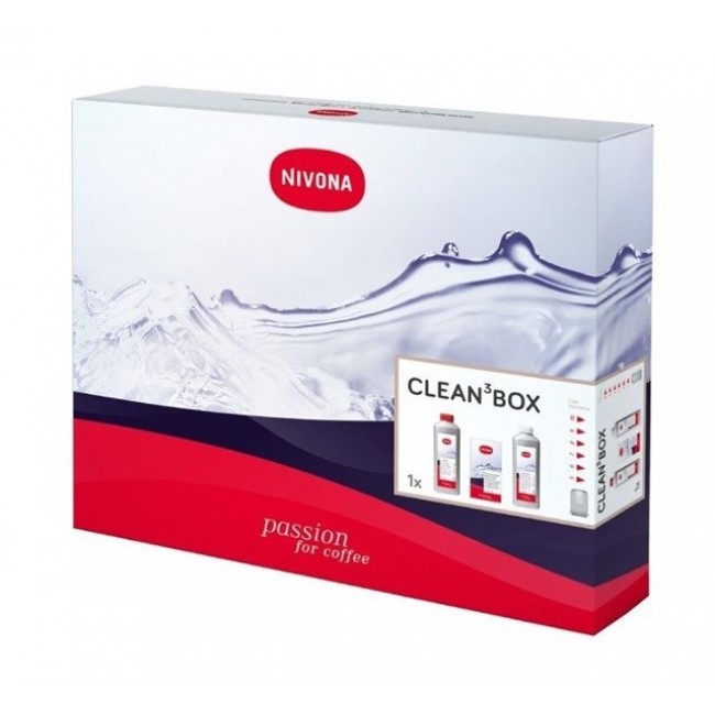 NIVONA CLEAN 3 BOX Coffee machine cleaning kit Descaler/ Tablets/ Liquid NIVONA CLEAN 3 BOX Coffee machine cleaning kit Descaler/ Tablets/ Liquid