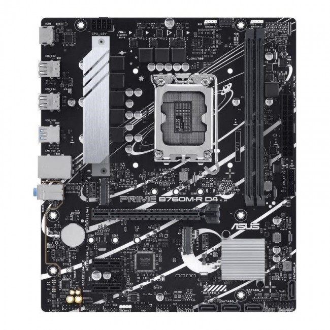 ASUS PRIME B760M-R D4 Intel B760 LGA 1700 micro ATX ASUS PRIME B760M-R D4 Intel B760 LGA 1700 micro ATX