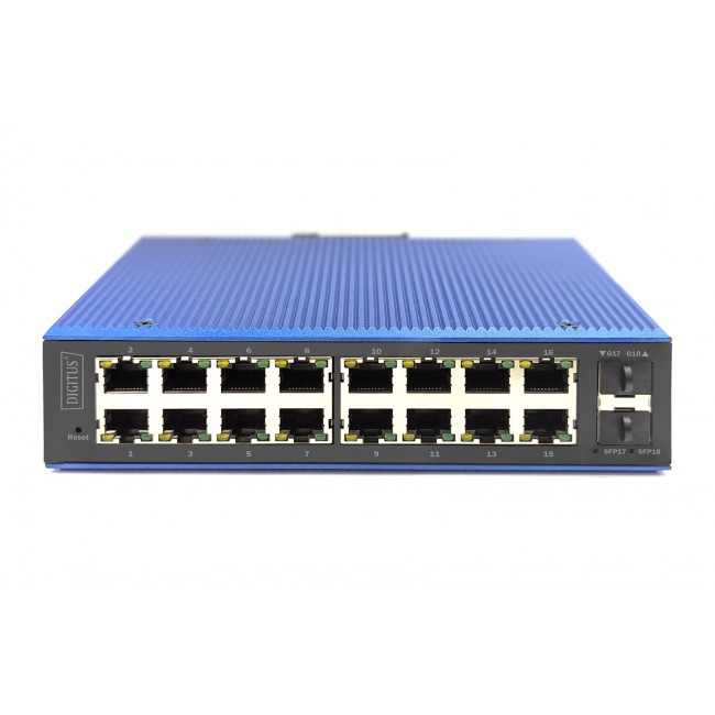 Digitus Industrial 16+2 -Port L2 managed Gigabit Ethernet Switch Digitus Industrial 16+2 -Port L2 managed Gigabit Ethernet Switch