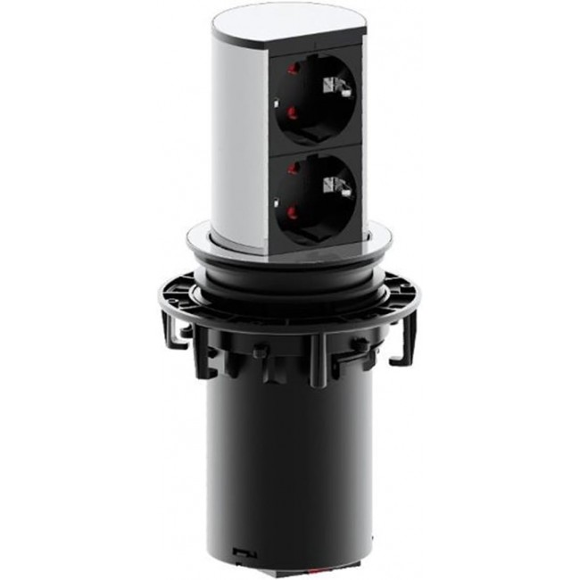 Bachmann 928.002 socket-outlet Black, Silver