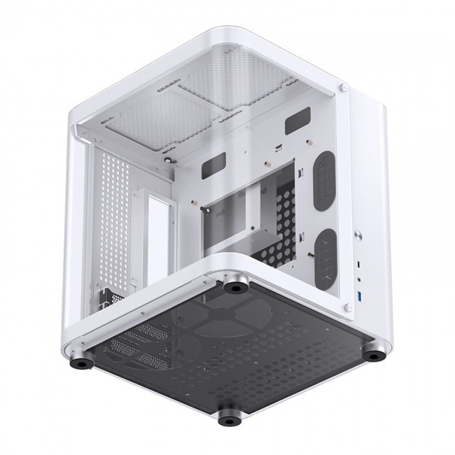 Jonsbo TK-1 2.0 Micro-ATX Case, Tempered Glass - white
