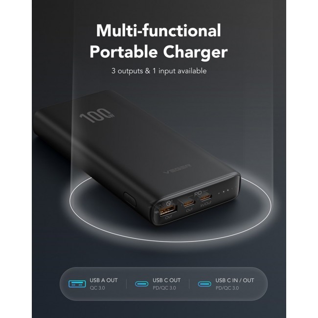 VEGER TC100 VG-W2032C-100 20000mAh powerbank 130W