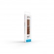FIXED Leather Strap for Smartwatch 22mm wide, black