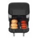 Air Fryer greaseless double fryer 8L FR8000 Black, Silver Air Fryer greaseless double fryer 8L FR8000 Black, Silver