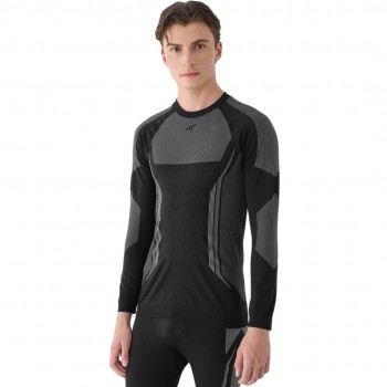 Men's Thermoactive T-Shirt 4F M165 deep black 4FWAW24USEAM165 20S S/M