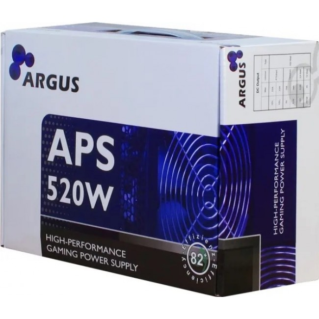 Inter-Tech Argus APS power supply unit 520 W 20+4 pin ATX ATX Black Inter-Tech Argus APS power supply unit 520 W 20+4 pin ATX ATX Black