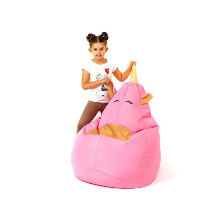 Unicorn pink XL 130 x 90 cm Sako bag pouffe