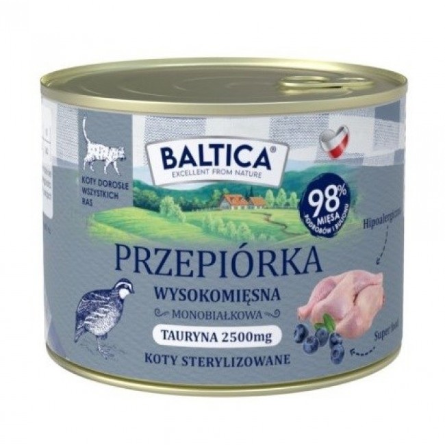 BALTICA Smaki region w Quail - wet cat food - 185g