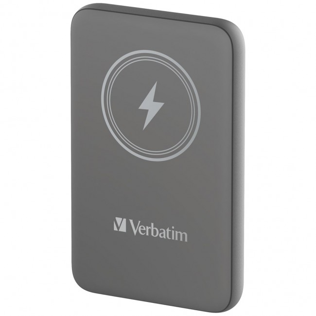 Verbatim Charge 'n' Go Magnetic Wireless Power Bank 10000mAh Grey Verbatim Charge 'n' Go Magnetic Wireless Power Bank 10000mAh Grey