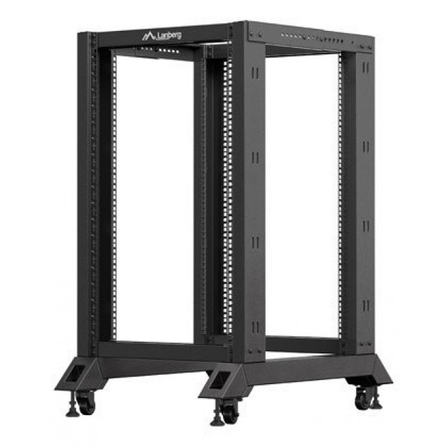 OPEN RACK 18U 600X800 BLACK LANBERG