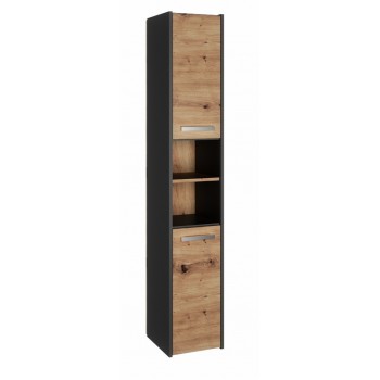 Topeshop S30 ANTRACYT/ARTISAN bathroom storage cabinet
