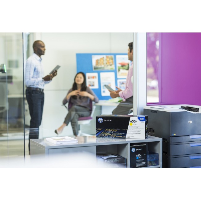 HP 650A Cyan Original LaserJet Toner Cartridge