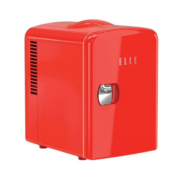 ELLE Home ESDAF101RDEU 4L Mini Fridge Red ELLE Home ESDAF101RDEU 4L Mini Fridge Red
