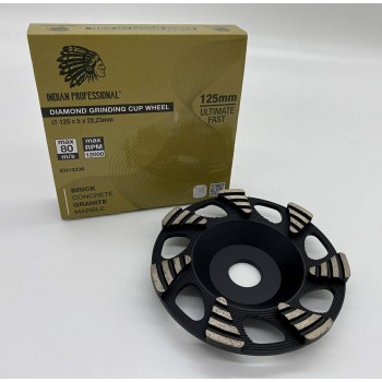 TARCZA DIAMENTOWA DO SZLIFOWANIA BETONU 125mm ULTIMATE FAST INDIAN PROFESSIONAL