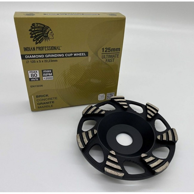 TARCZA DIAMENTOWA DO SZLIFOWANIA BETONU 125mm ULTIMATE FAST INDIAN PROFESSIONAL