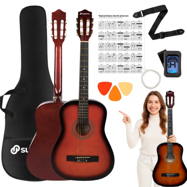 SUPRIMO CGS3 SB - classical guitar 4/4, sunburst