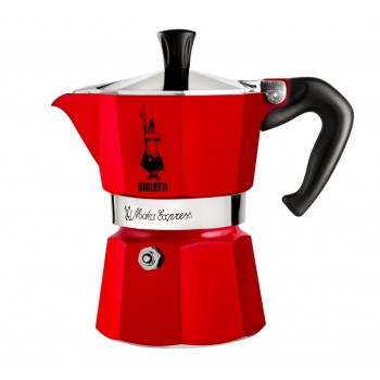 Red Bialetti Moka Espress Coffee Maker