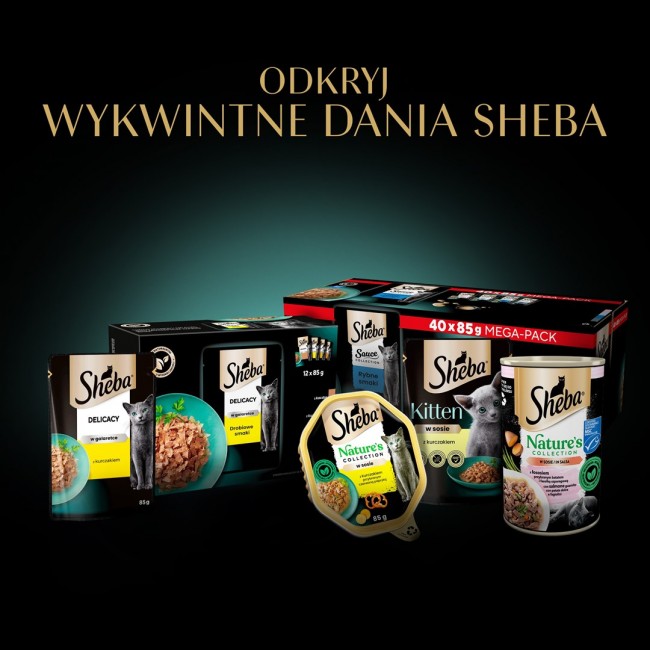 SHEBA Nature's Collection Poultry Flavors in jelly - wet cat food - 40 x 85g SHEBA Nature's Collection Poultry Flavors in jelly - wet cat food - 40 x 85g