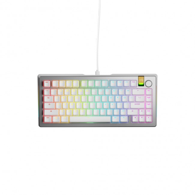 Glorious Gaming GMMK 3 PRO HE 75% Prebuilt Wired Silver - US Glorious Gaming GMMK 3 PRO HE 75% Prebuilt Wired Silver - US
