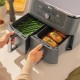 Ninja DZ400EU fryer Double 9.5 L Stand-alone 2470 W Hot air fryer Grey Ninja DZ400EU fryer Double 9.5 L Stand-alone 2470 W Hot air fryer Grey