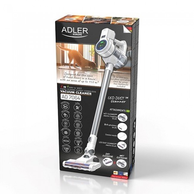 ADLER AD 7064 2-in-1 upright vacuum cleaner for dry and wet cleaning ADLER AD 7064 2-in-1 upright vacuum cleaner for dry and wet cleaning