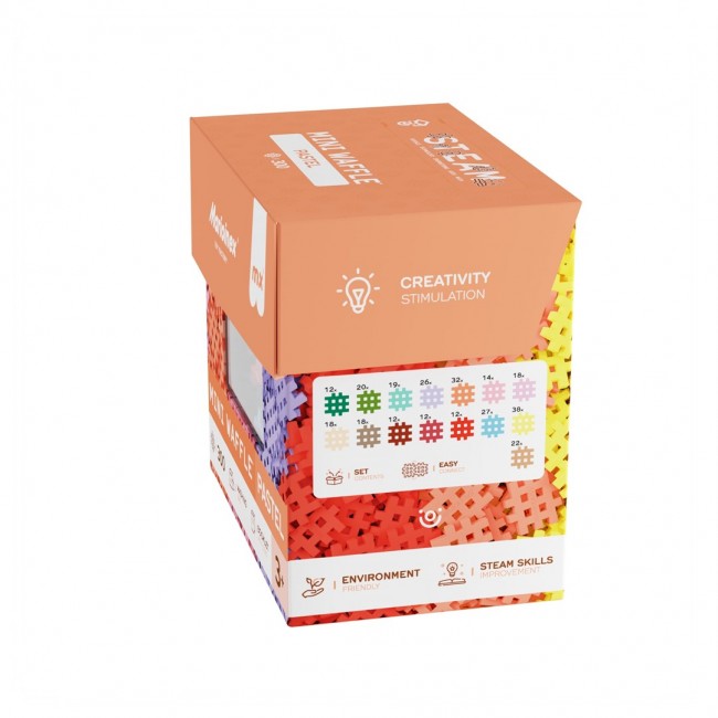MARIOINEX Mini Waffle Pastel Building Blocks, 300 pieces MARIOINEX Mini Waffle Pastel Building Blocks, 300 pieces