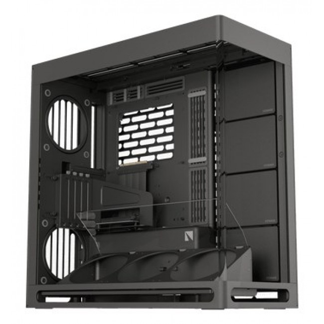 HAVN HS 420 VGPU PC Case, Midi-Tower, E-ATX, Tempered Glass, PCIe 5.0 Riser Cable - black