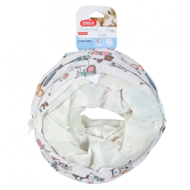 ZOLUX Chatouille Tunnel Cats and Mice Pattern - cat toy - 130cm