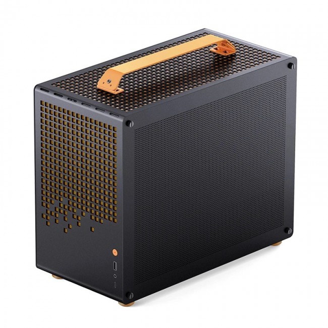 Computer Case JONSPLUS MATX Handle Case Z20 - Black-Orange