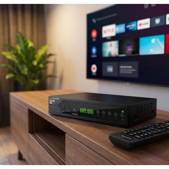 Esperanza EV107R TV set-top box Cable Black