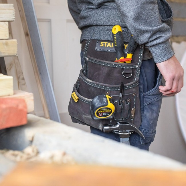 Stanley Leather Nail and Hammer Pouch