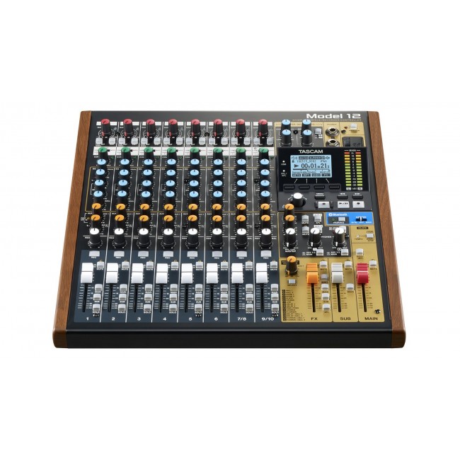 Tascam Model 12 12 channels 20 - 20000 Hz Black, Wood