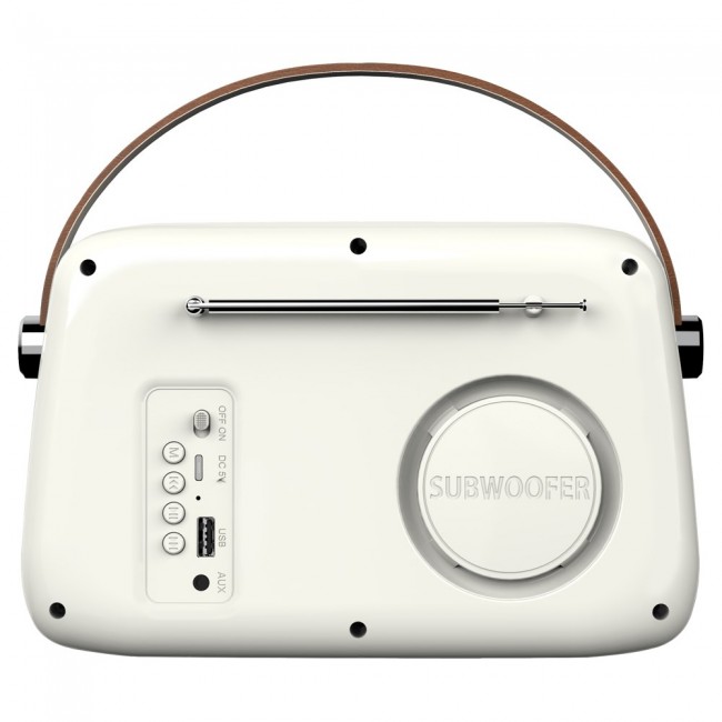 SAVIO RS-02 Portable Radio, white SAVIO RS-02 Portable Radio, white