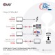 CLUB3D USB4 Gen2x2 Type-C Bi-Directional Cable 4K60Hz, Data 20Gbps, PD 240W(48V/5A) EPR M/M 2m