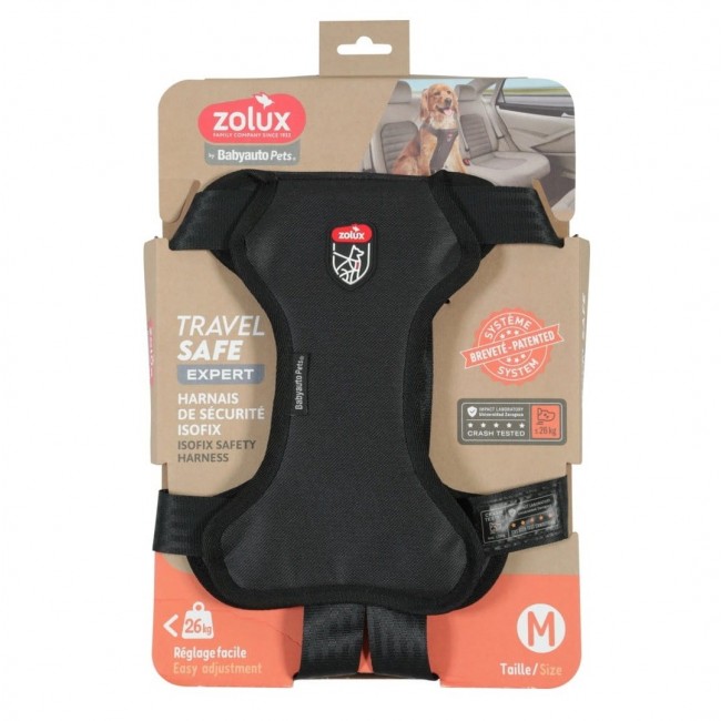 ZOLUX Travel Safe M black - dog harness