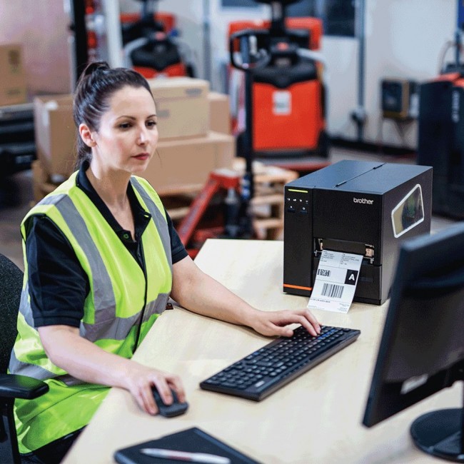 Brother TJ-4120TN label printer Direct thermal / Thermal transfer 300 x 300 DPI 178 mm/sec Ethernet LAN