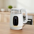 Adler AD 1305WG electric kettle 1.7 L 2200 W Transparent, Gold, White