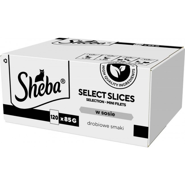 SHEBA Select Slices Poultry flavors - wet cat food - 120 x 85g