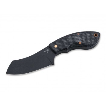 B ker Plus Rhino all black Copper knife