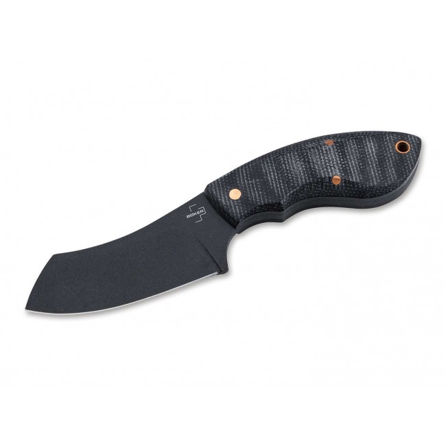 B ker Plus Rhino all black Copper knife