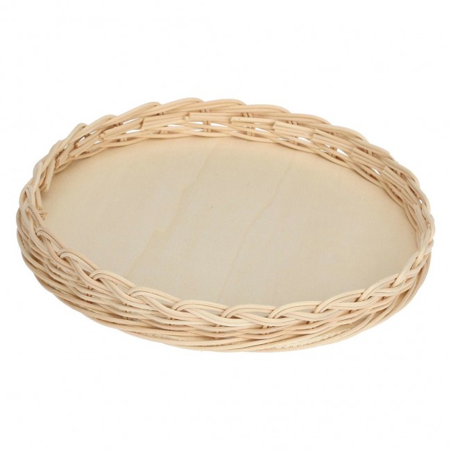 LA PORCELLANA BIANCA MIDOLLINO Wicker tart basket 25 cm LA PORCELLANA BIANCA MIDOLLINO Wicker tart basket 25 cm