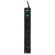 Ever Optima 5m Black 6 AC outlet(s) 250 V Ever Optima 5m Black 6 AC outlet(s) 250 V