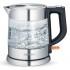Severin WK 3468 electric kettle 1 L 2200 W Black, Stainless steel, Transparent