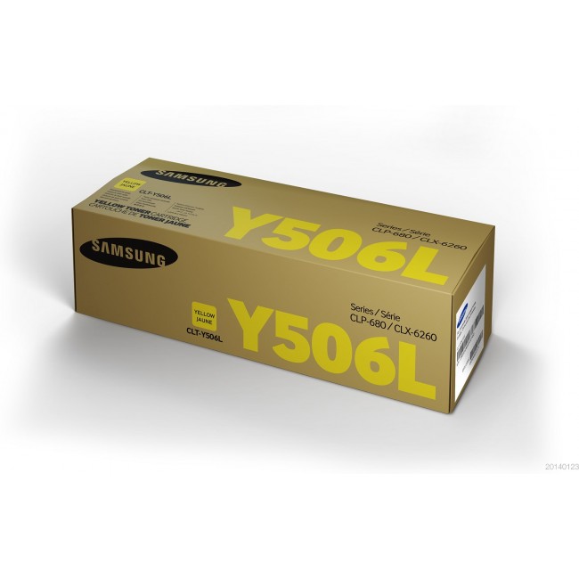 Samsung CLT-Y506L High Yield Yellow Original Toner Cartridge Samsung CLT-Y506L High Yield Yellow Original Toner Cartridge