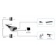 LevelOne 2-Port USB DVI-D Single Link Cable KVM Switch, audio support