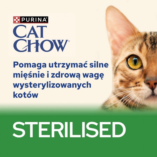 PURINA Cat Chow Sterilised with chicken and eggplant in sauce - wet cat food - 26x85g (20 + 6 GRATIS) PURINA Cat Chow Sterilised with chicken and eggplant in sauce - wet cat food - 26x85g (20 + 6 GRATIS)
