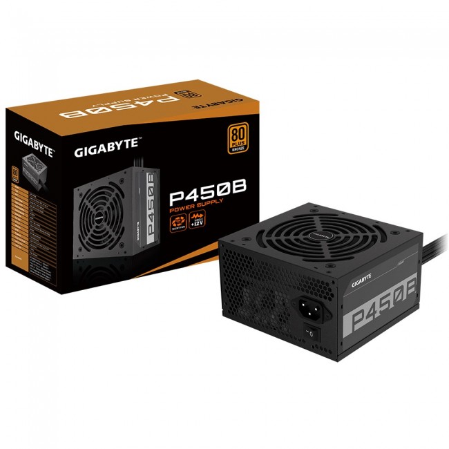 Gigabyte P450B power supply unit 450 W 20+4 pin ATX ATX Black Gigabyte P450B power supply unit 450 W 20+4 pin ATX ATX Black