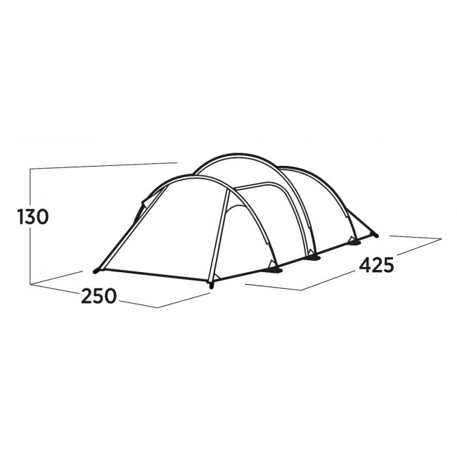 Easy Camp Hemsedal 4 Green Tunnel tent Easy Camp Hemsedal 4 Green Tunnel tent